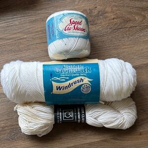 White Yarn Bundle